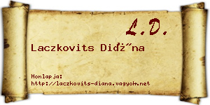 Laczkovits Diána névjegykártya